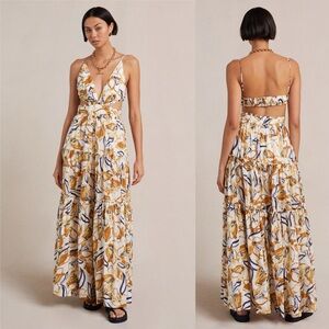 NEW NWT BEC + BRIDGE eugenie maxi dress in print